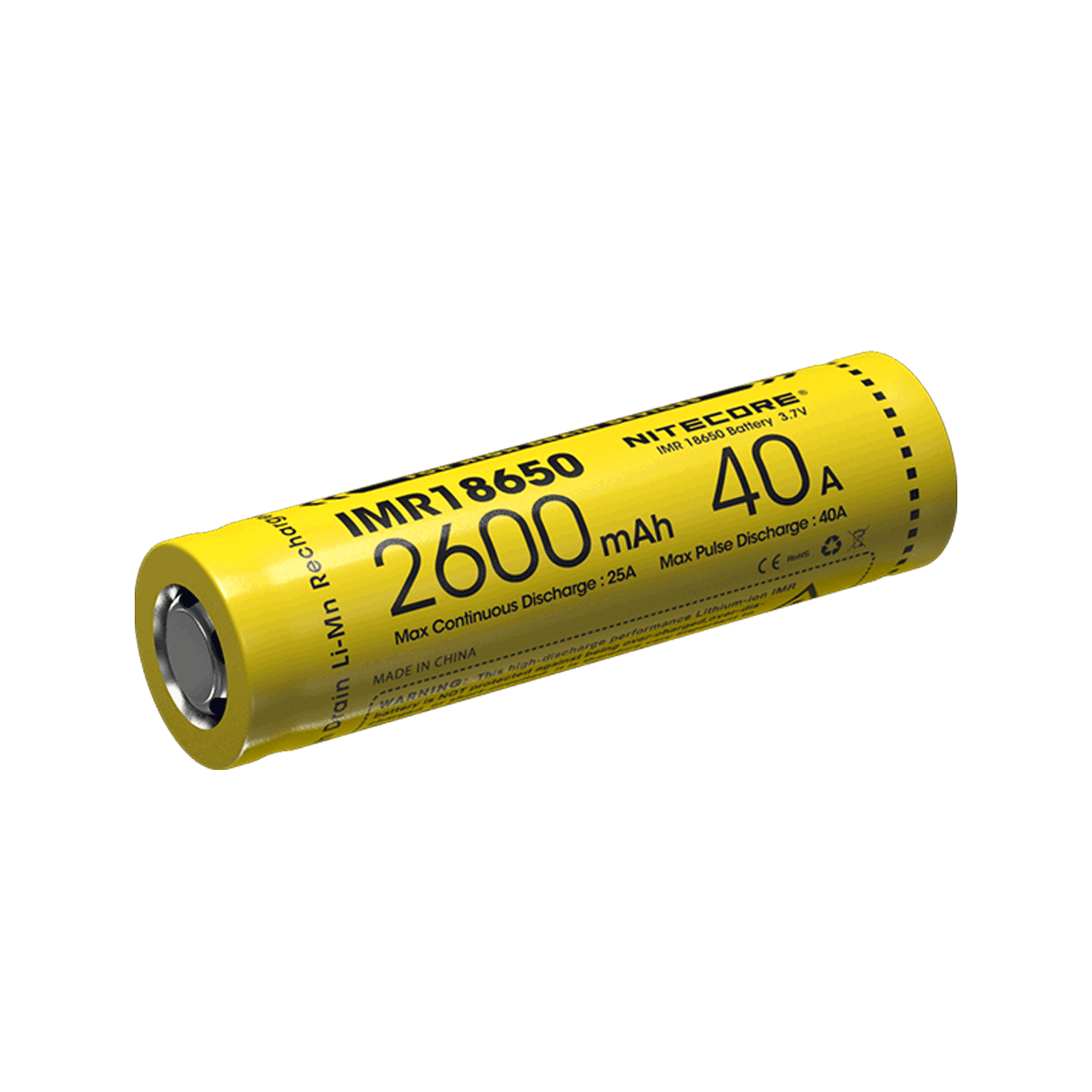 NITECORE IMR18650(2600MAH/40A) - DroneDynamics.ca