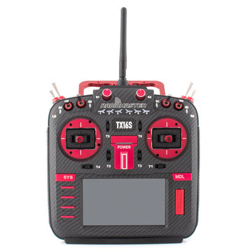 Radiomaster TX16S Mark II Max Hall Radio Controller (M2) 4 in 1 V4.0 Carbon Red - DroneLabs.ca