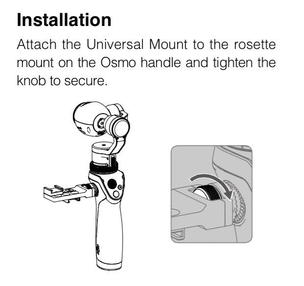Osmo - Universal Mount - DroneLabs.ca
