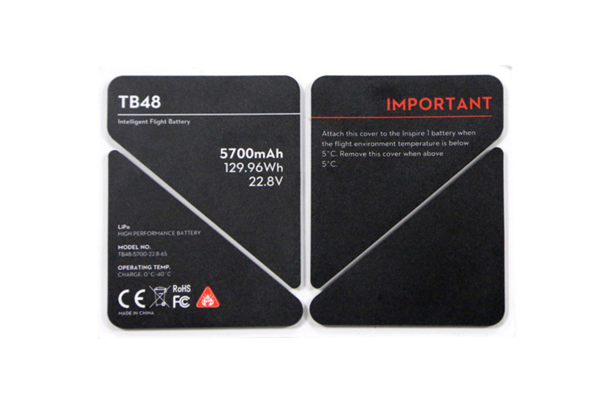 Inspire 1 - TB48 Battery Insulation Sticker - DroneLabs.ca