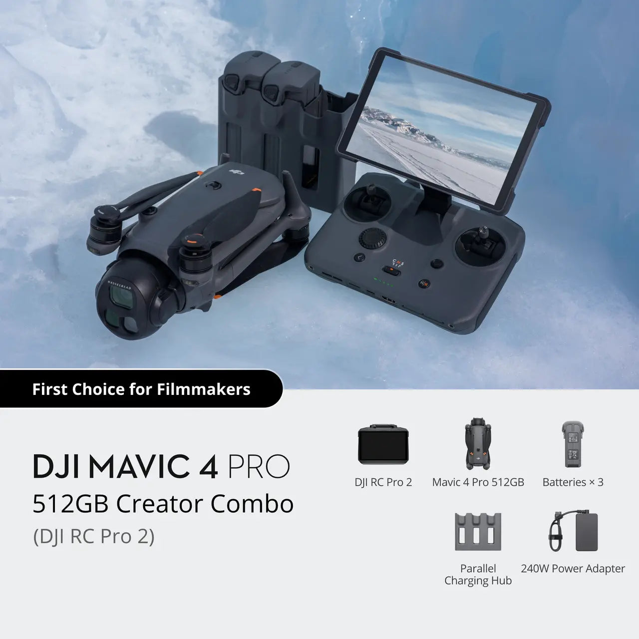 DJI Mavic 4 Pro Fly More Combo (with DJI RC 2)/Creator Combo (with DJI RC Pro 2)