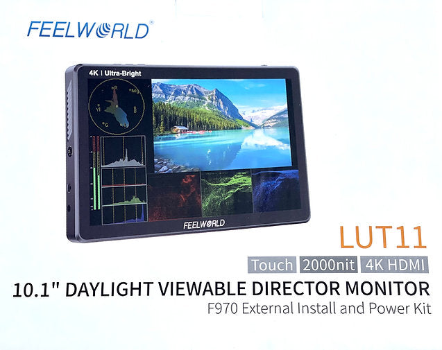 FeelWorld LUT11 HDMI 2000nits Monitor - DroneDynamics.ca