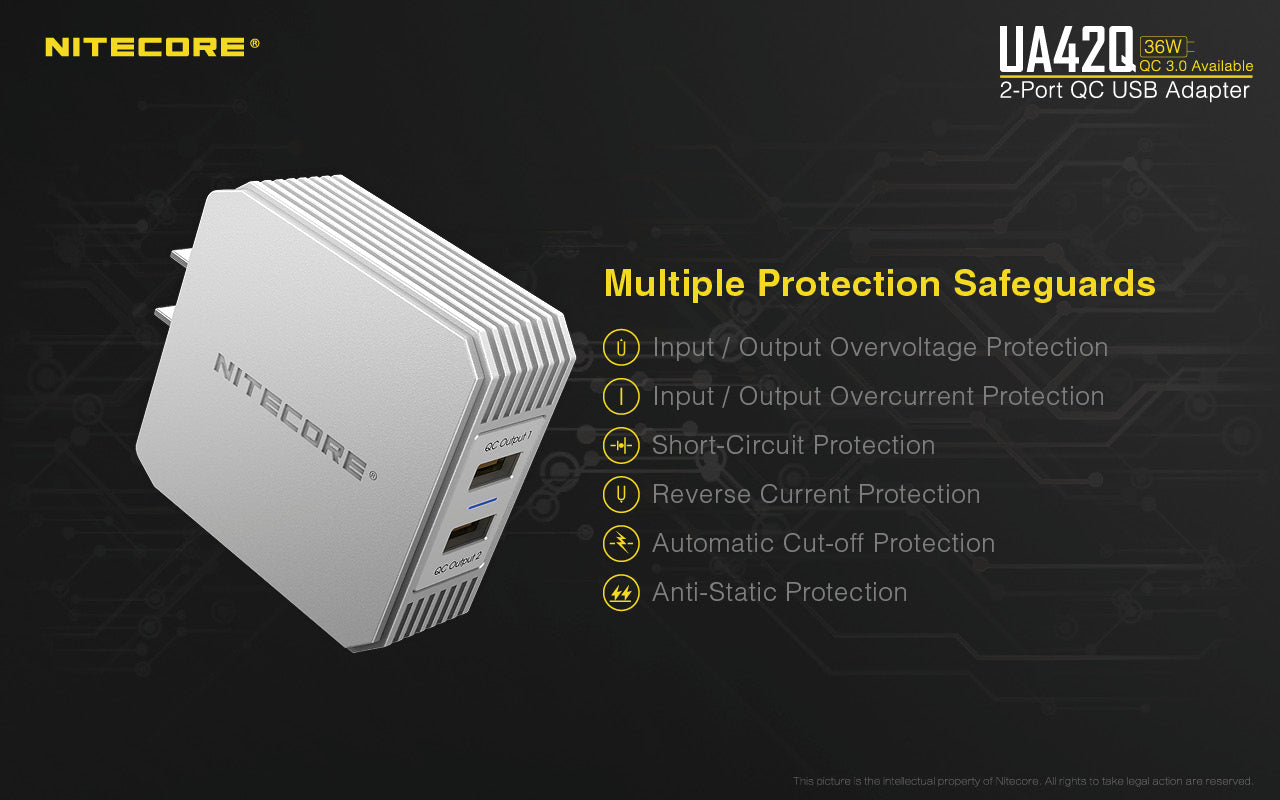 Nitecore UA42Q - DroneDynamics.ca