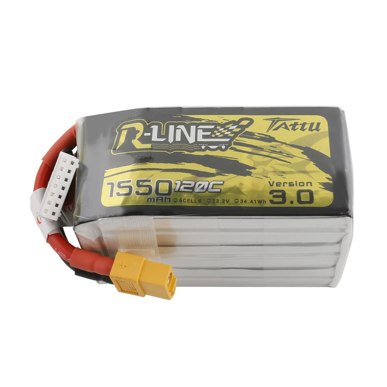 Tattu R-Line Version 3.0 1550mAh 22.2V 120C 6S1P Lipo Battery Pack with XT60 Plug - DroneLabs.ca