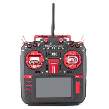 Radiomaster TX16S Mark II Max Hall Radio Controller (M2) 4 in 1 V4.0 Carbon Red - DroneLabs.ca