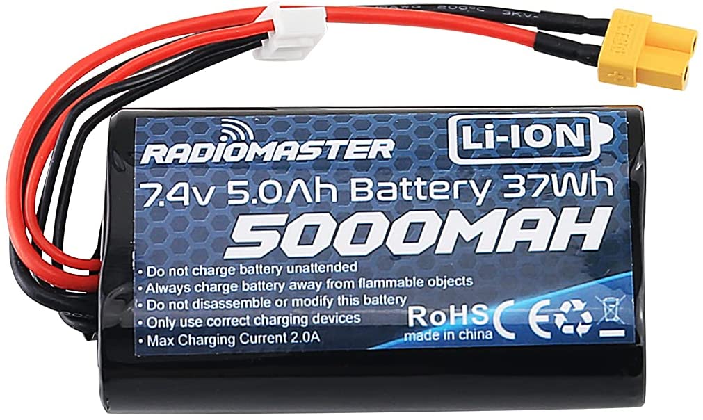 RADIOMASTER 5000MAH 2S LI-ION BATTERY PACK FOR TX16S - DroneLabs.ca