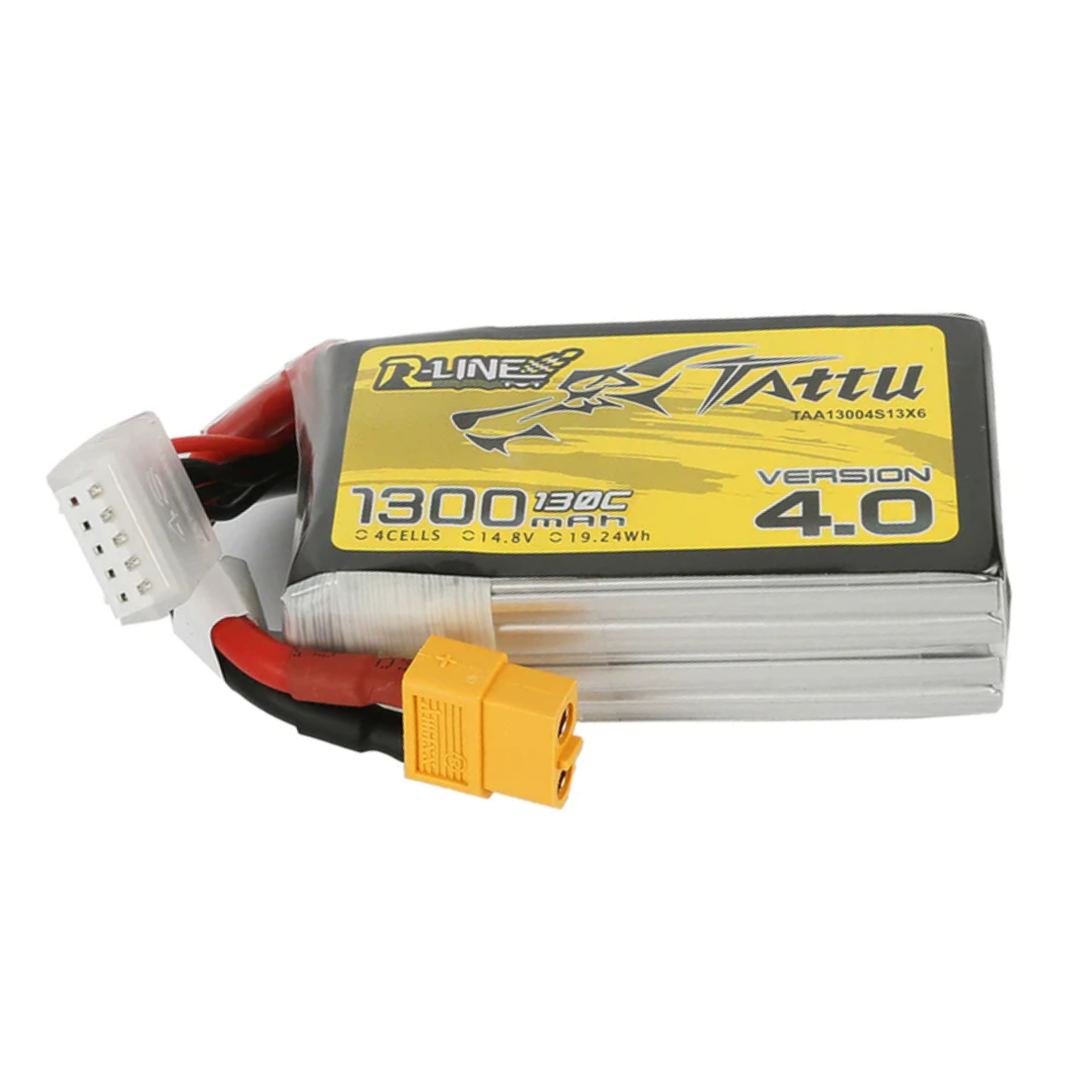 Tattu R-Line Version 4.0 1300mAh 14.8V 130C 4S1P Lipo Battery Pack With XT60 Plug - DroneLabs.ca
