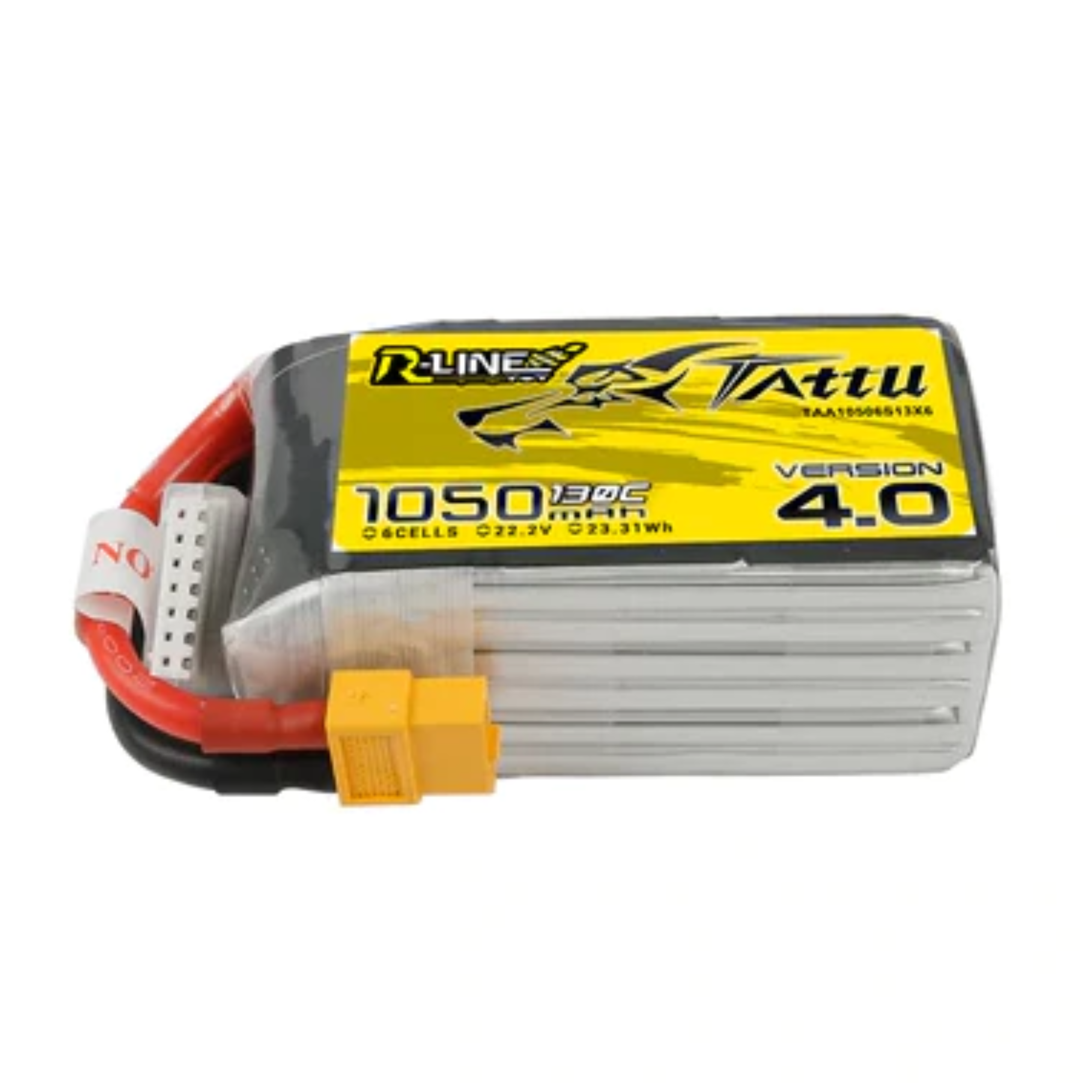 Tattu R-Line Version 4.0 1050mAh 22.2V 130C 6S1P Lipo Battery Pack with XT60 Plug - DroneLabs.ca