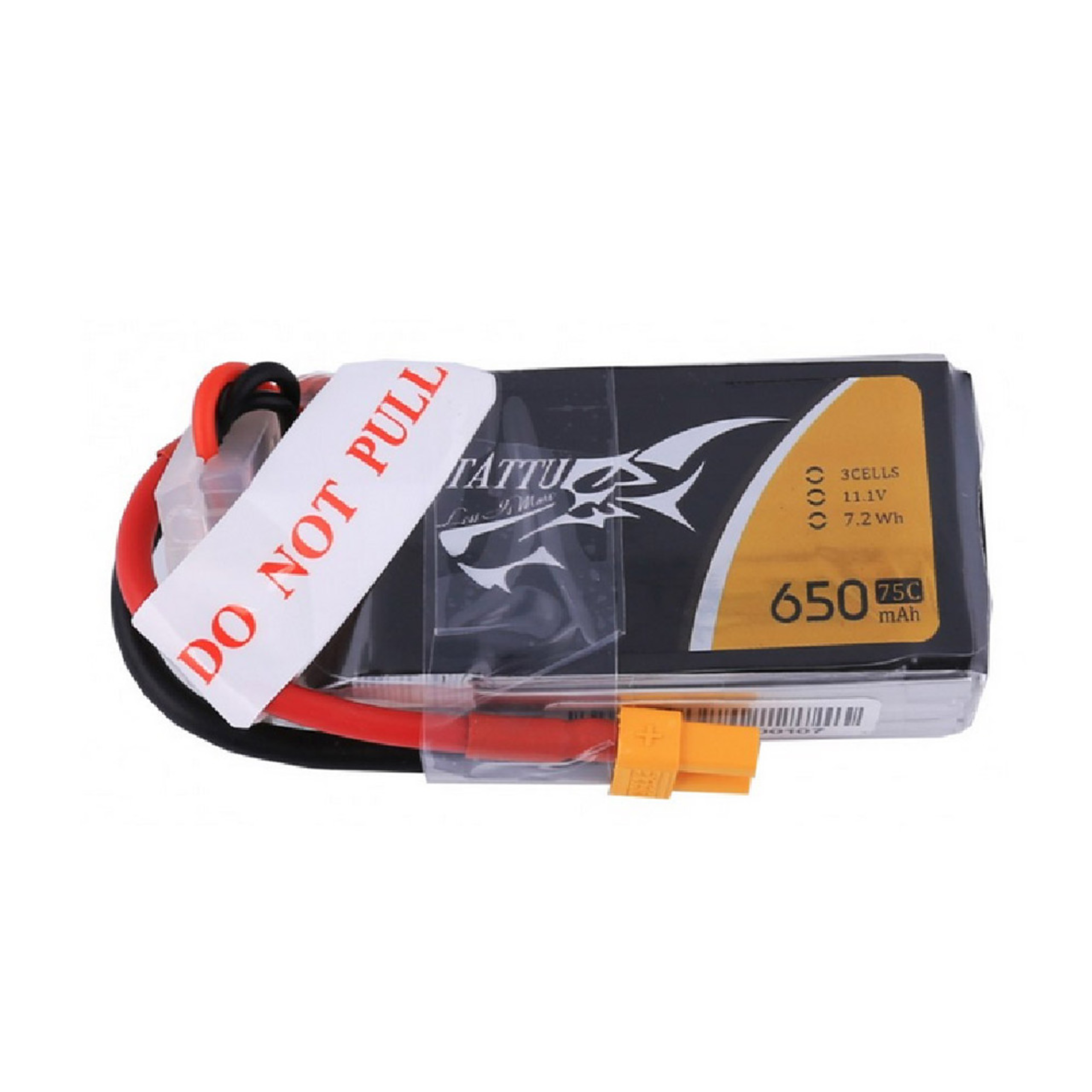 Tattu 3S1P 75C 11.1V 650mAh Lipo Battery Pack with XT30 Plug - DroneLabs.ca