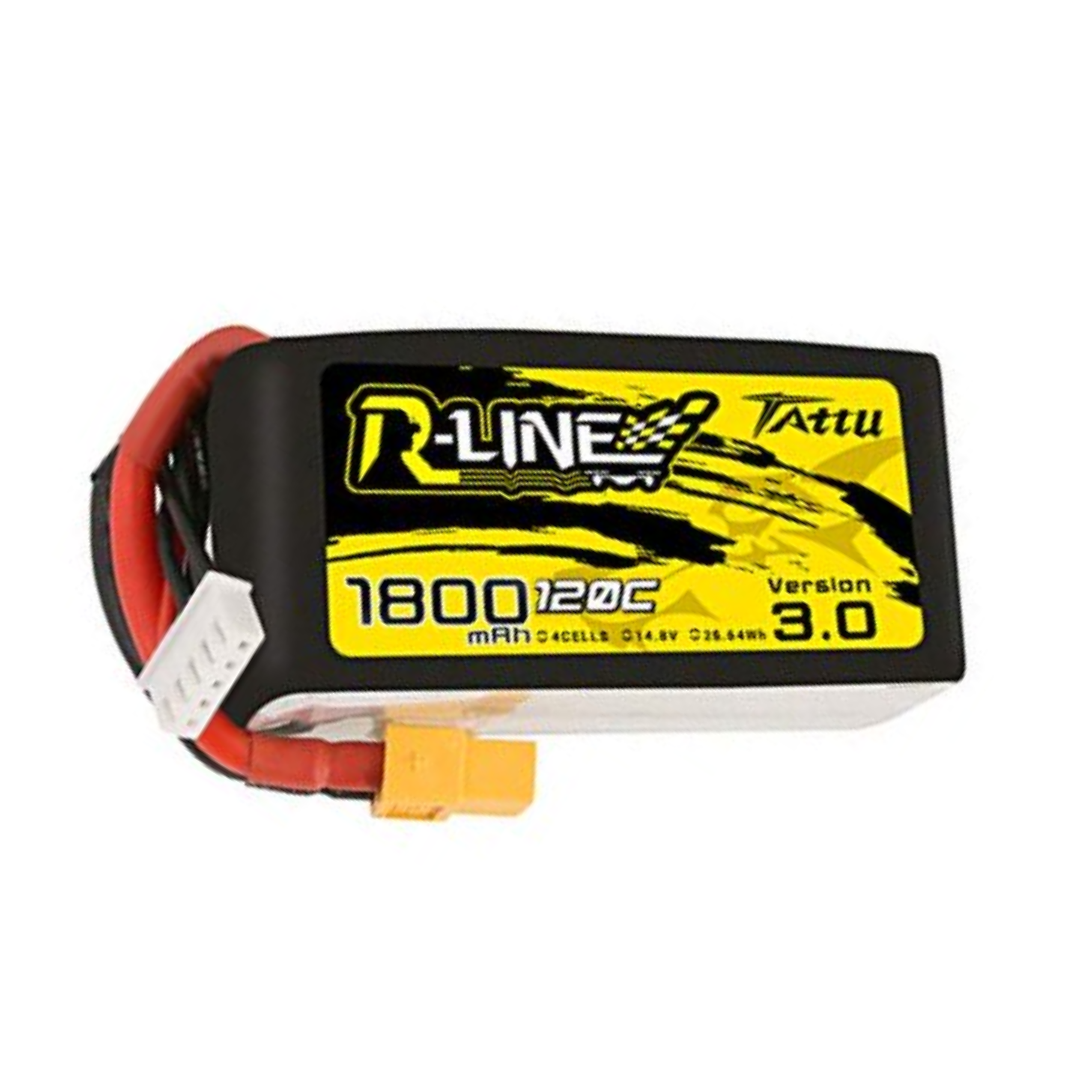 Tattu R-Line Version 3.0 1800mAh 14.8V 120C 4S1P Lipo Battery Pack with XT60 Plug - DroneLabs.ca