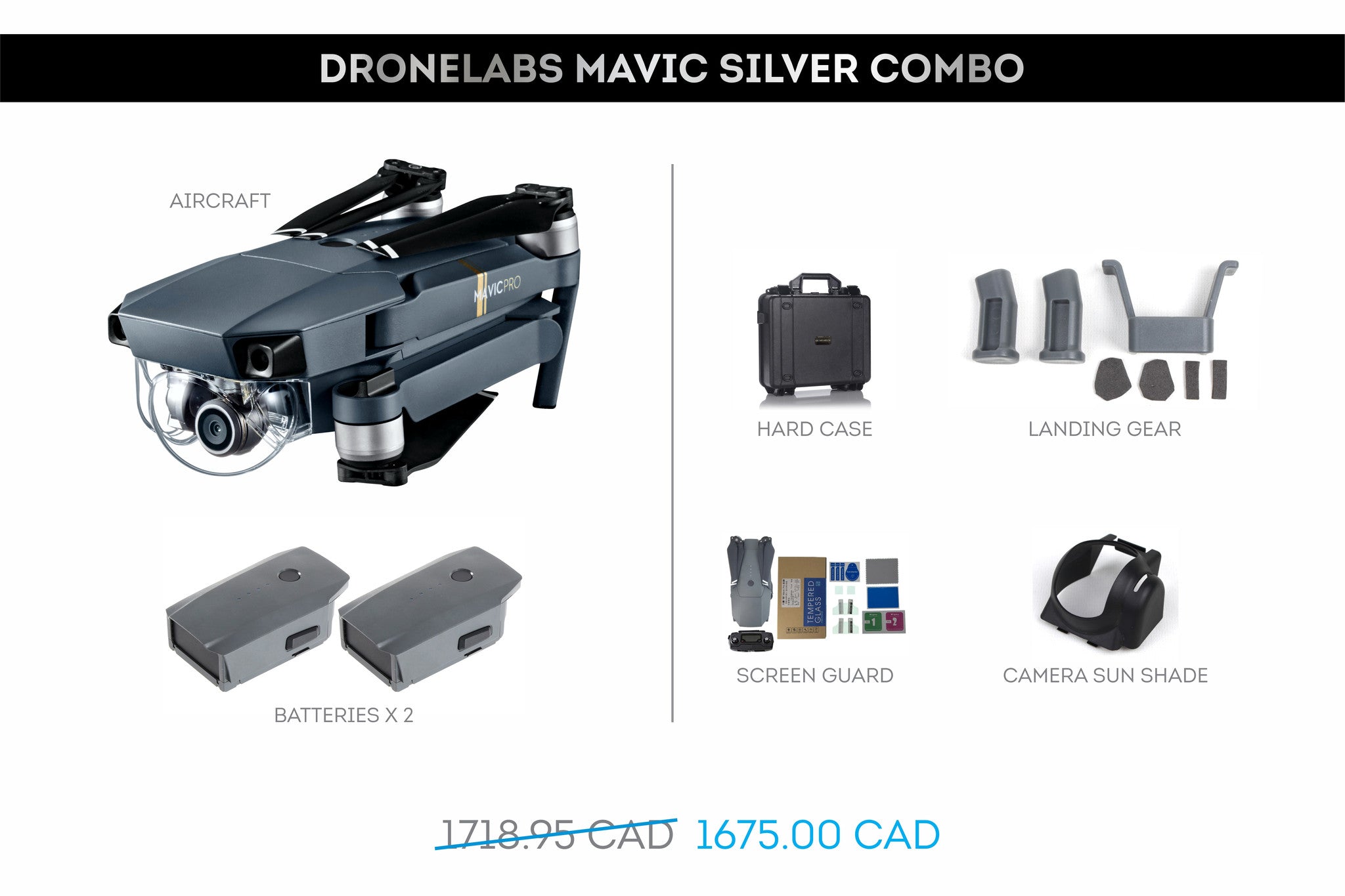 DroneLabs Mavic Silver Combo - DroneLabs.ca