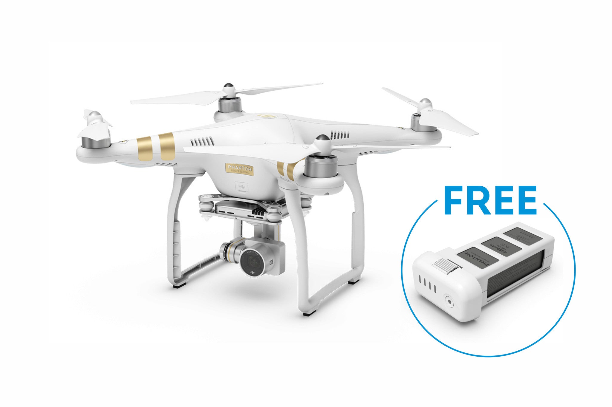 Phantom 3 Professional with Free Extra Battery - DroneLabs.ca